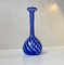 Vase Artisanal en Verre Bleu par Martin B. Møller pour Glashytten, 2000s 2