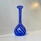 Art Glass Blue Twisted Vase by Martin B. Møller for Glashytten, 2000s 1