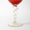 Mid-Century Italian Orange Red Glass Vase from Empoli, 1960s 3