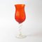 Mid-Century Italian Orange Red Glass Vase from Empoli, 1960s, Image 4