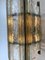Italian Hammered Glass and Gilt Wrought Iron Sconces from Longobard, 1970s, Set of 2 11