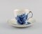 Tasses à Moka et Soucoupes Courbées Bleues avec Bordure Dorée de Royal Copenhagen, 1970s, Set de 22 2