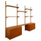 Mid-Century Danish Wall Unit attributed to Peter Sorensen for PS System, 1960s 1