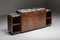 Art Deco Mahogany and Marble Credenza attributed to Charles Van Beerleir, Dutch, 1950s 5