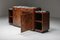 Art Deco Mahogany and Marble Credenza attributed to Charles Van Beerleir, Dutch, 1950s 3