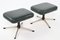 Mid-Century Danish Chairs with Matching Footstools by H. W. Klein, 1970s, Set of 4, Image 4