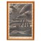 Artista español, escena con embarcaciones y dirigibles, años 20, enmarcado, Imagen 1