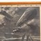 Spanish Artist, Scene with Marine Vessels & Airships, 1920s, Framed, Image 6