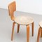 Plywood and Upholstery Chair and Stools attributed to Cor (Cornelius Louis) Alons for Den Boer, Set of 2 15