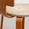 Plywood and Upholstery Chair and Stools attributed to Cor (Cornelius Louis) Alons for Den Boer, Set of 2 19