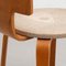 Plywood and Upholstery Chair and Stools attributed to Cor (Cornelius Louis) Alons for Den Boer, Set of 2, Image 19