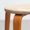 Plywood and Upholstery Chair and Stools attributed to Cor (Cornelius Louis) Alons for Den Boer, Set of 2 16