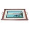 Antique Glass and Wood Tray with Venice Landscape, 1930s 1
