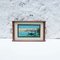 Antique Glass and Wood Tray with Venice Landscape, 1930s, Image 3
