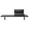 Charlotte Perriand Refolo Modular Sofa, Wood and Black Leather by Cassina 1