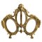 Lovers Knot Triple Picture Frame in Polished Brass form J.H. France, 1900s 1