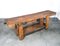 Vintage Oak Carpenter Table, Image 1