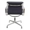 Ea-208 Softpad Chair in Black Leather by Charles Eames for Vitra, Image 3