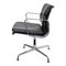 Ea-208 Softpad Chair in Black Leather by Charles Eames for Vitra, Image 4