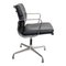 Ea-208 Softpad Chair in Black Leather by Charles Eames for Vitra, Image 2