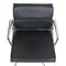 Ea-208 Softpad Chair in Black Leather by Charles Eames for Vitra, Image 5