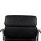 Ea-208 Softpad Chair in Black Leather & Chrome by Charles Eames for Vitra, 1990s 6