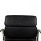 Ea-208 Softpad Chair in Black Leather & Chrome by Charles Eames for Vitra, 1990s, Image 6