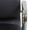 Ea-208 Softpad Chair aus schwarzem Leder & Chrom von Charles Eames für Vitra, 1990er 5
