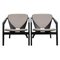 Butterfly Armchairs with Black Frame by Hans Wegner for Getama, 2000s, Set of 2 1
