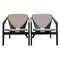 Butterfly Armchairs with Black Frame by Hans Wegner for Getama, 2000s, Set of 2, Image 1