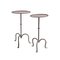 French Martini Tables in Wrought Iron, Set of 2 1