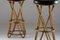 High Rattan Stools, France, 1960s, Set of 2 4