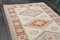 Vintage Turkish White Red Wool Rug, 1960s, Image 5