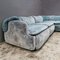 Confidential Velvet Modular Corner Sofa by Alberto Rosselli for Saporiti, 1970s, Set of 3 2