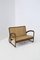 Italian Wood and Rattan Rationalist Loveseat, 1920s 1