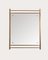 Wall Mirror in Golden Brass, 1960s, Image 1