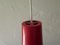 Modernist Red & White Pendant Lamp, 1950s, Image 4