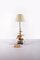 Floor Lamp of Gilded Brass with Marble Base from Maison Jansen, France, 1970s 4