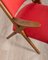 Fauteuils Rouges de Dal Vera, 1960s, Set de 2 8