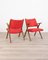 Red Armchairs from Dal Vera, 1960s, Set of 2 2
