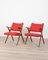 Red Armchairs from Dal Vera, 1960s, Set of 2 1