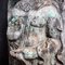 Verwitterte Terrakotta-Hindu-Tempel-Statue, Bali 5