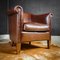 Vintage Dark Brown Leather Armchair 4