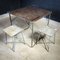 Industrial Polish Folding Table with Bakelite Sheets 2