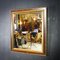 Specchio vintage con cornice decorativa color oro, anni '60, Immagine 1