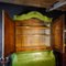 Large Antique Cabinet in Green, Holland, 1880s, Image 7