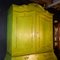 Large Antique Cabinet in Green, Holland, 1880s 3