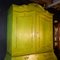 Large Antique Cabinet in Green, Holland, 1880s, Image 3