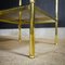 Regency Side Table with Glass Tops and Brass 5