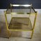 Regency Side Table with Glass Tops and Brass 3